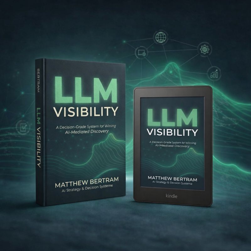 LLM Visibility by Matthew Bertram - book cover