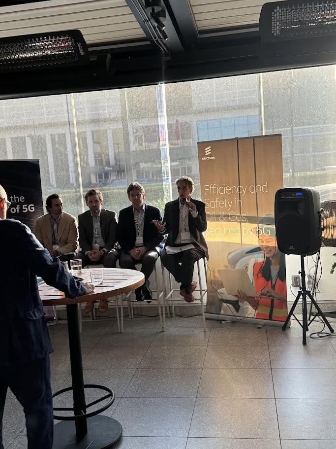 Matthew Bertram on the Ericsson enterprise wireless AI panel in Houston