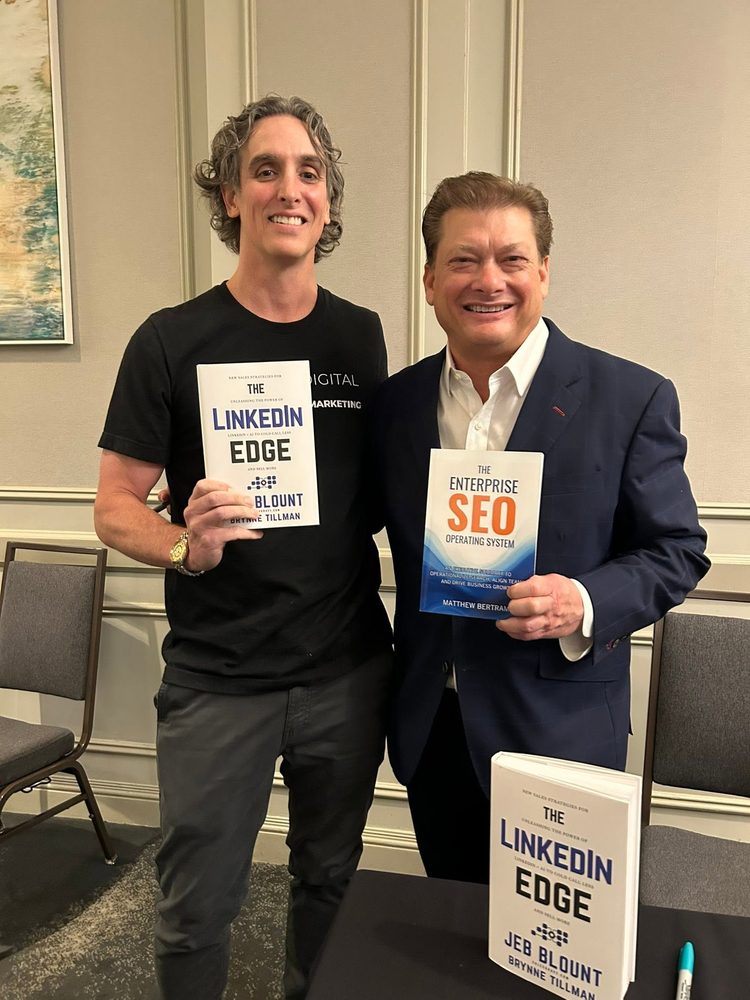 Matthew Bertram with sales author Jeb Blount